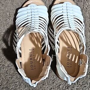 Journee collection sandals, gladiator caged design
